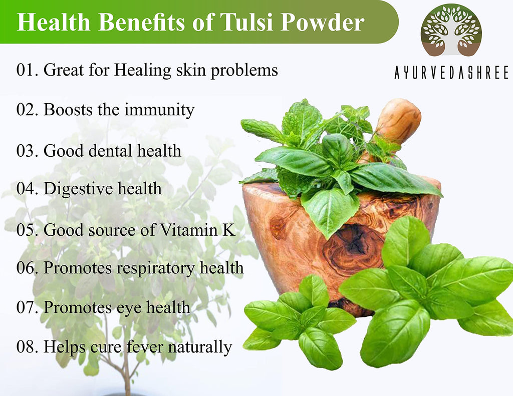 AYURVEDASHREE Tulsi Powder Holy Basil - 100 Gm - image 8