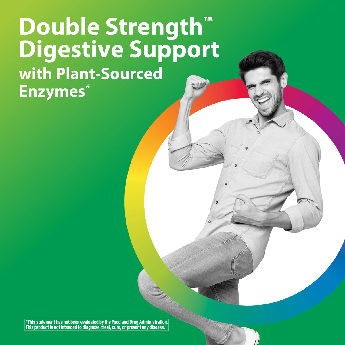 Rainbow Light All-Zyme Double Strength Digestive Enzymes - 90 Capsules - image 3