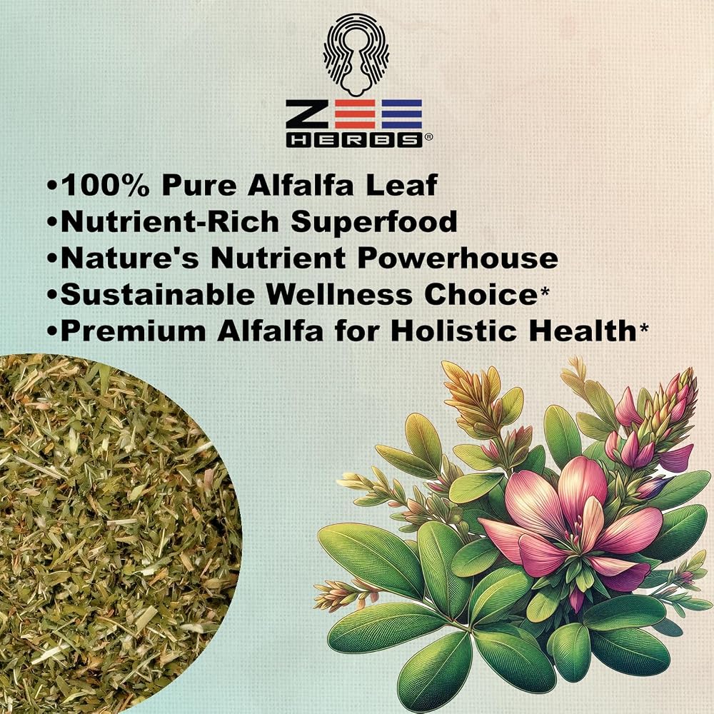 ZeeHERBS Premium Alfalfa Leaf - 4 oz - image 2