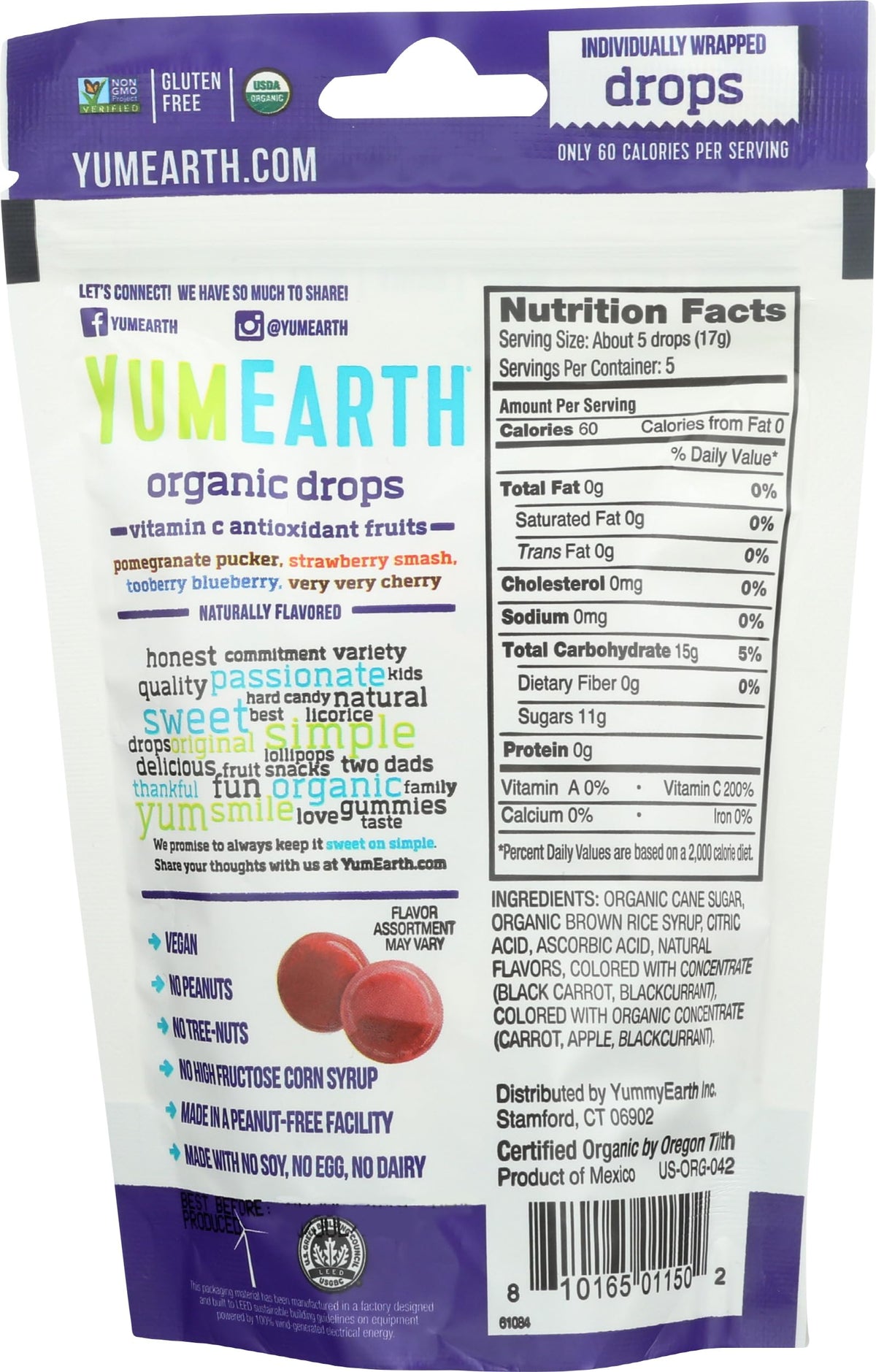 YumEarth Organic Vitamin C Drops Antioxifruits - 3.3 oz - image 2