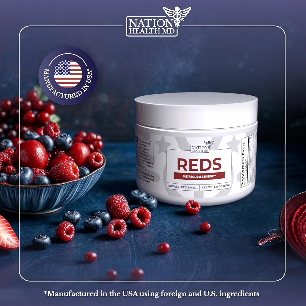 NATION HEALTH MD Super Reds Powder with Probiotics - 30 Servings - image 5