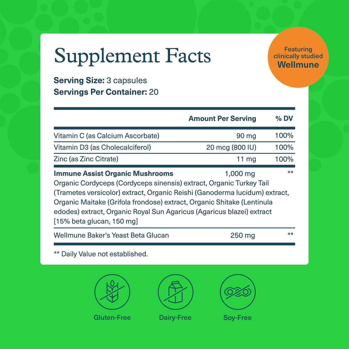 Youtheory Immune+ Daily Wellness Supplement - 60 Vegetarian Capsules - image 2