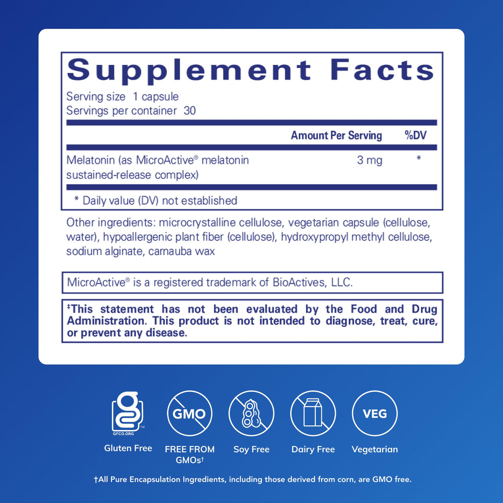 Pure Encapsulations Melatonin-SR Sleep Support - 30 Capsules - image 2