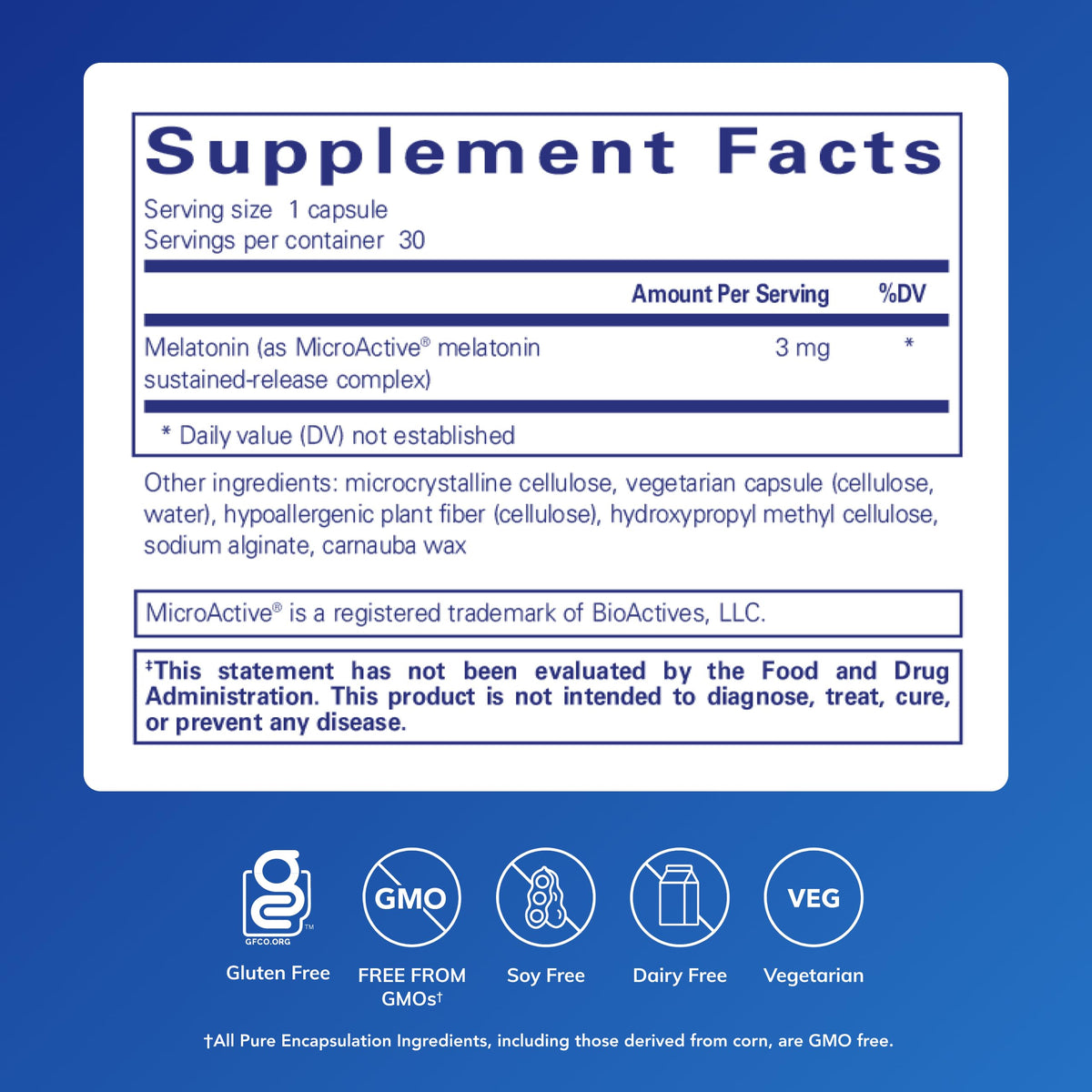 Pure Encapsulations Melatonin-SR Sleep Support - 30 Capsules - image 2