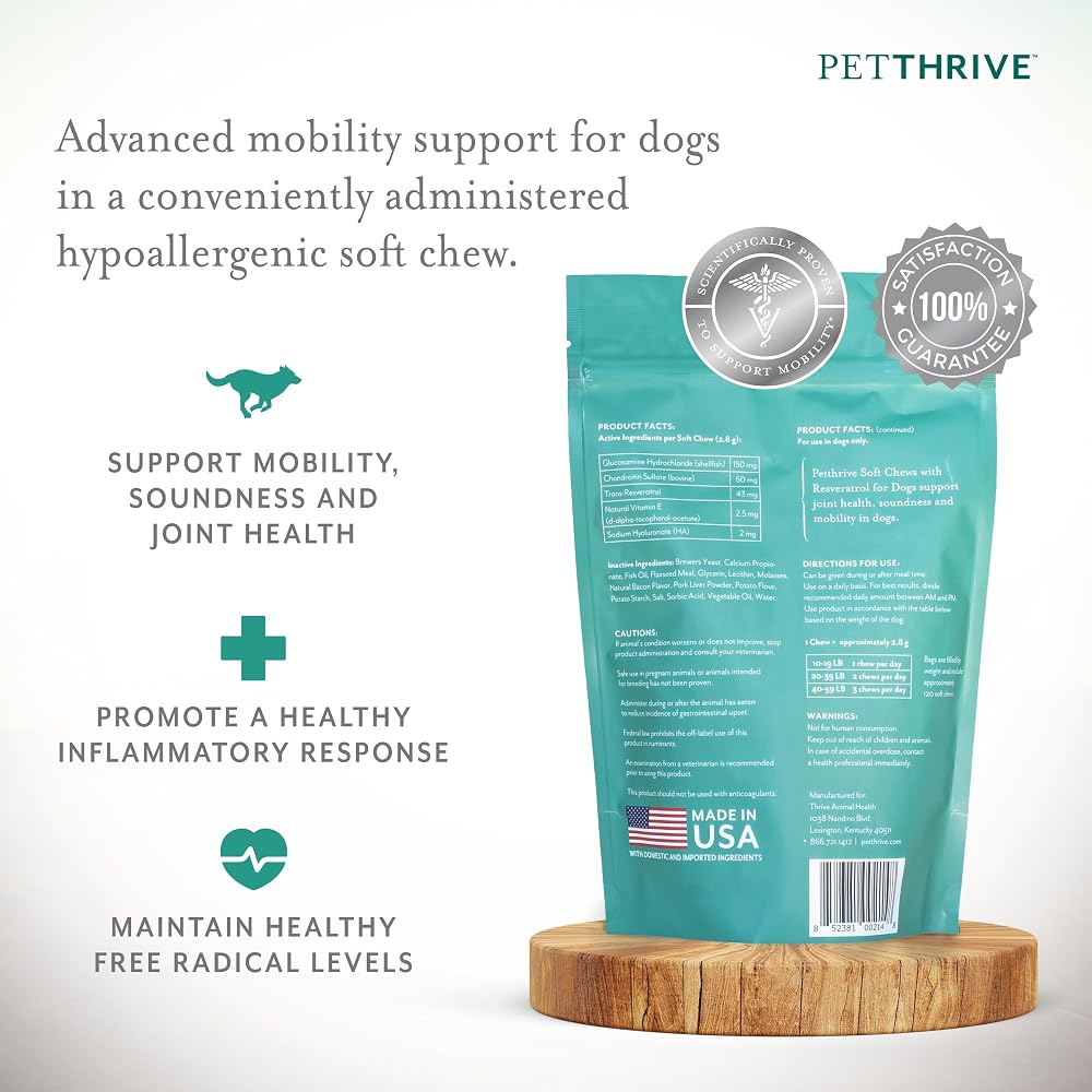 Petthrive Resveratrol Chews Dog Supplement - image 8