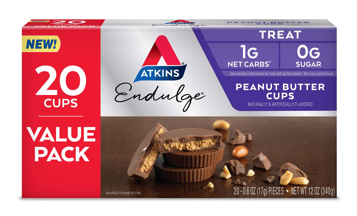 Atkins Endulge Peanut Butter Cups Low Carb Snack - 20 Count