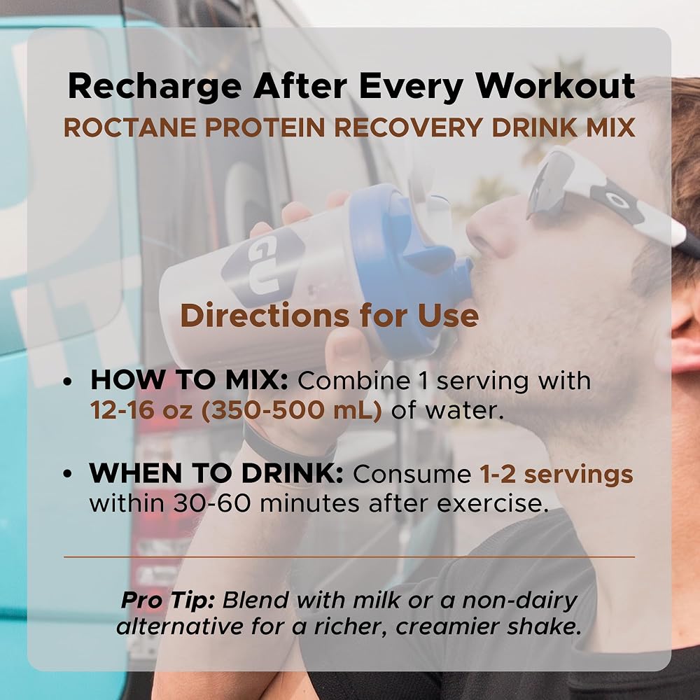 GU Energy Roctane Ultra Endurance Protein Recovery Drink Mix - image 8