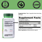 Yuve Vegan DGL Licorice 760mg Digestive Support - 100 Capsules - image 4