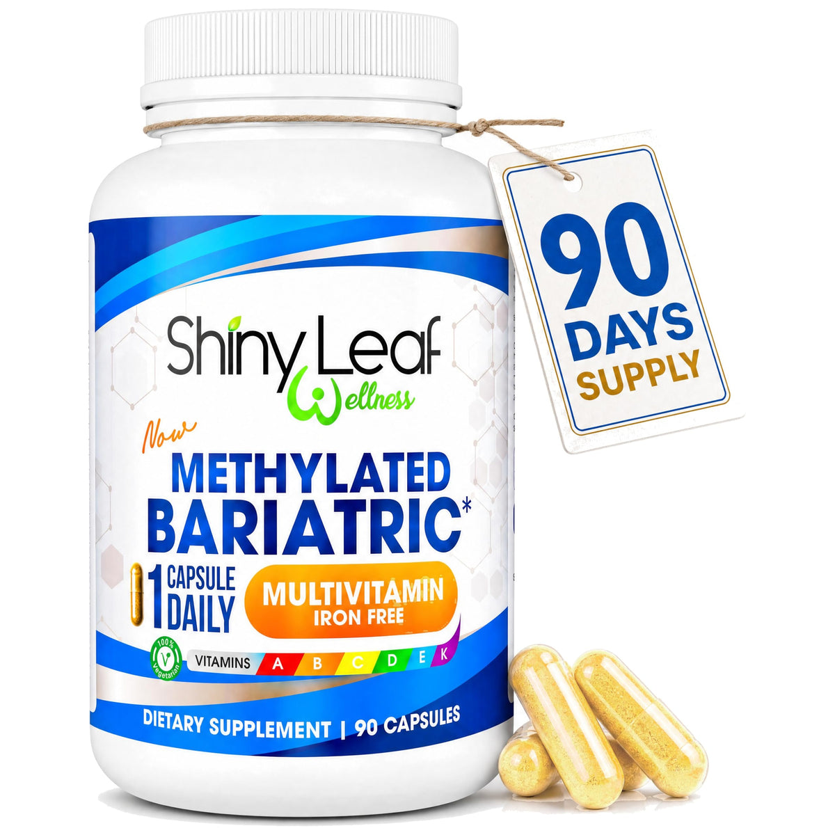 Shiny Leaf Bariatric Multivitamin Without Iron, Methylated, Once Daily