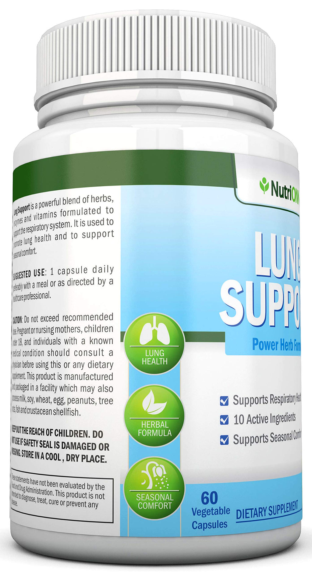NutriONN Lung Detox and Cleanse Herbal Supplement - 60 Capsules - image 8