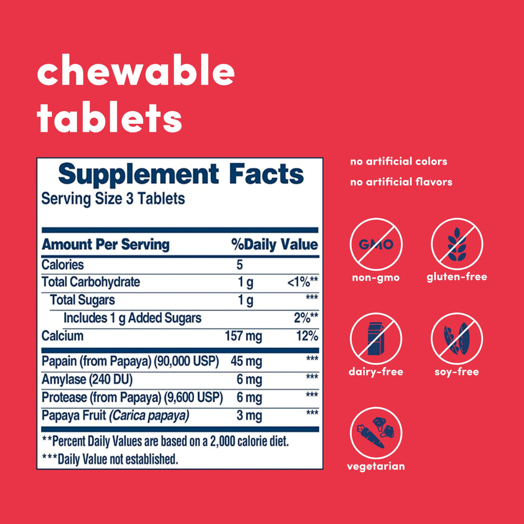 American Health Original Papaya Enzyme Chewable Tablets - 250 Count - image 2