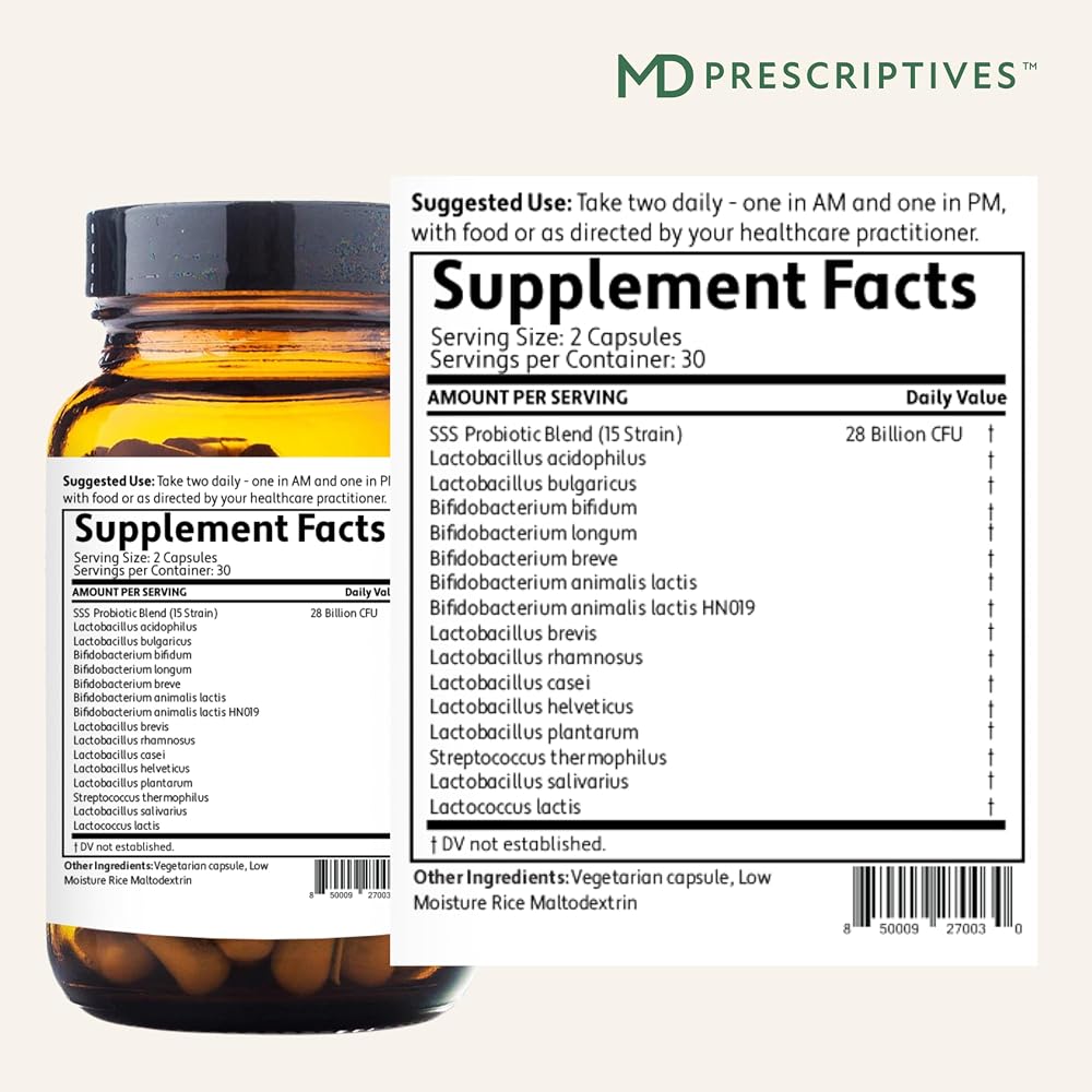 MD Prescriptives PureBiotic Probiotic for Digestive Health - 60 Capsules - image 2