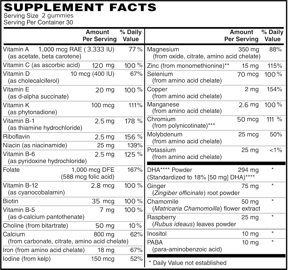 Bordin Health Complete Prenatal Vitamins - 60 Gummies - image 5