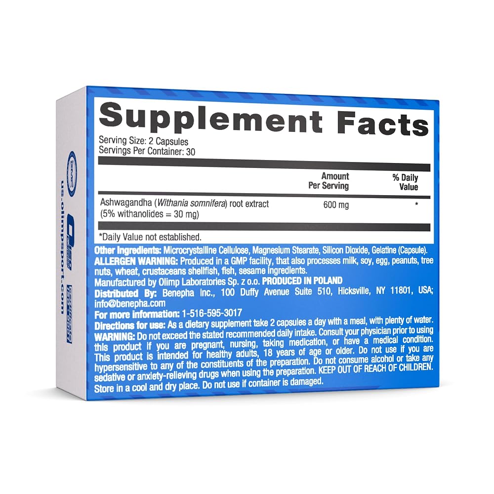 OLIMP SPORT NUTRITION Born in the Gym Ashwagandha - 60 Capsules - image 2