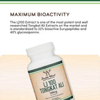 Double Wood Supplements LJ100 Tongkat Ali 100mg - 120 Capsules - image 4