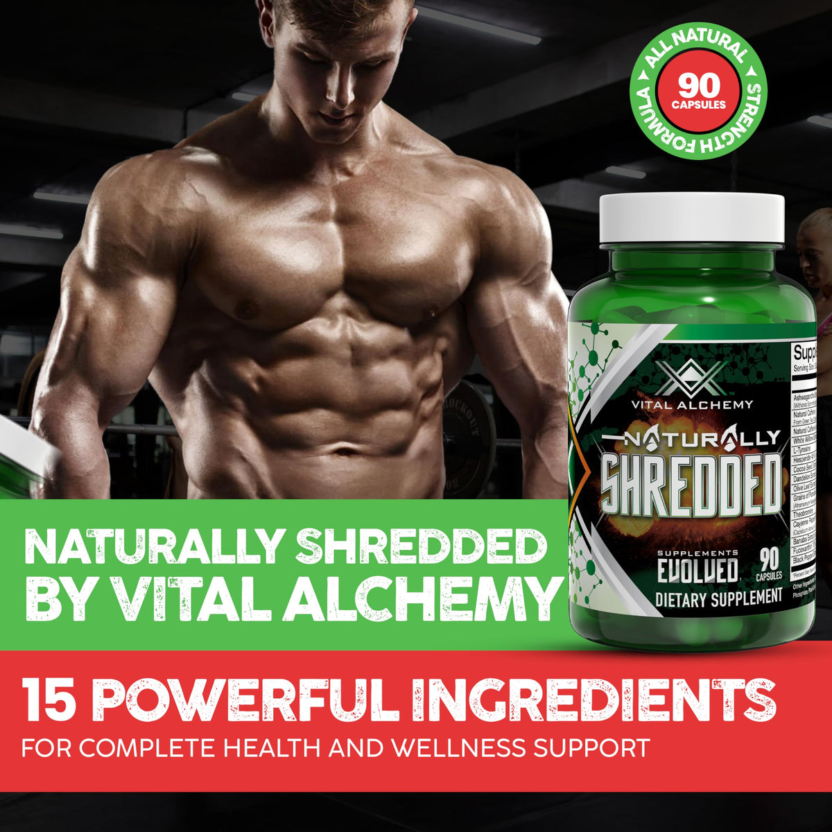 Vital Alchemy Ashwagandha Supplement for Mood & Weight Support - 90 Capsules - image 2