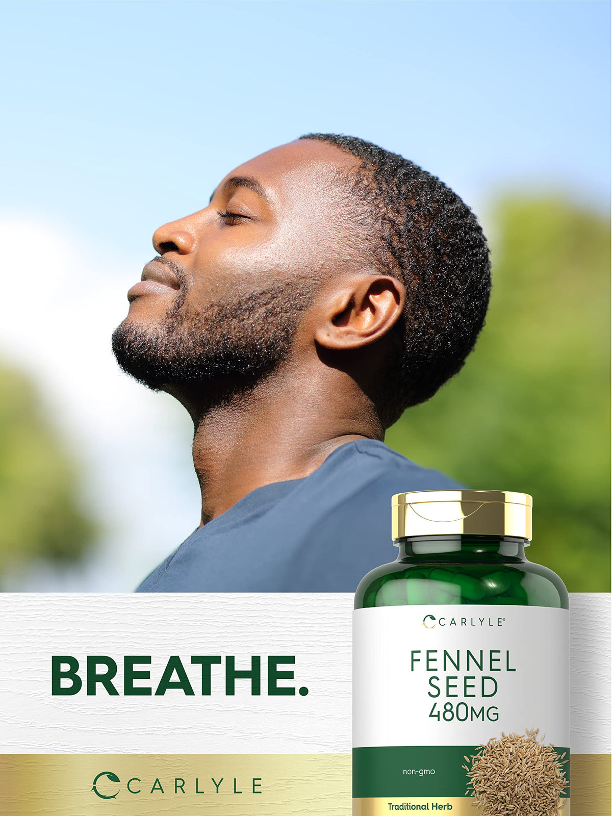 Carlyle Fennel Seed 480mg Herbal Supplement - 200 Capsules - image 6
