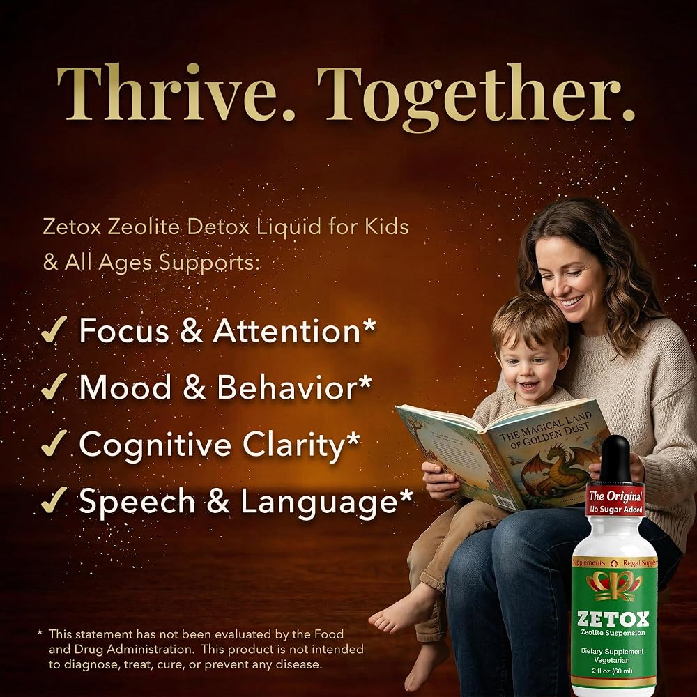 Zeo Health Zetox Zeolite Detox Liquid for Kids & Adults - 60 Servings - image 3