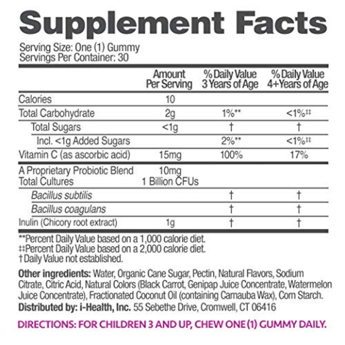 up4 Kids Probiotic Gummies with Prebiotics & Vitamin C - 30 Gummies - image 4