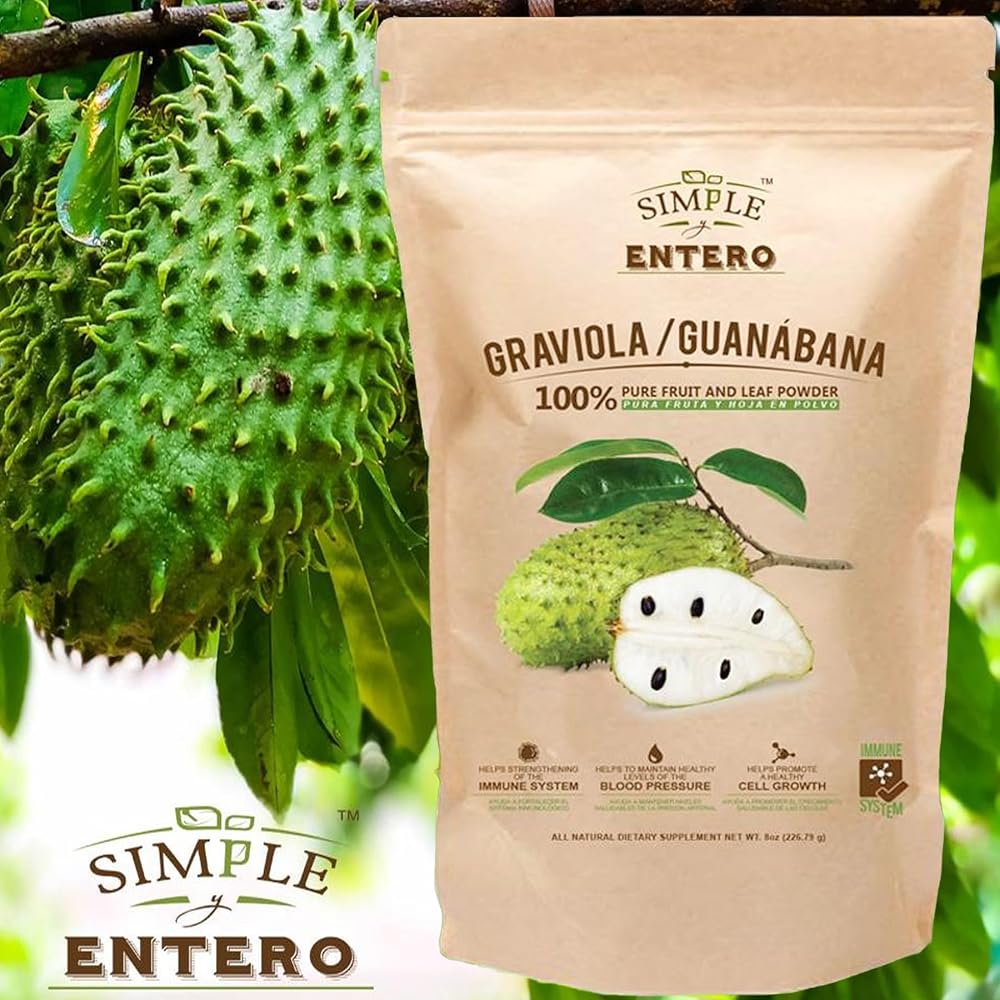 Simple y Entero Graviola Soursop Powder - 8 oz - image 3