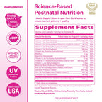 Pink Stork Total Postnatal + DHA with Iron - 60 Capsules - image 7
