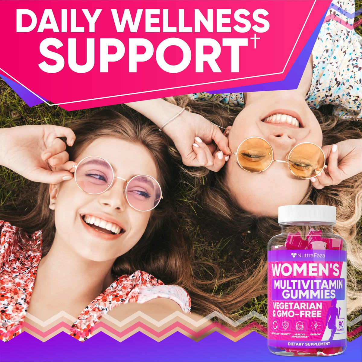NuttraFaza Vegetarian Multivitamin Gummies for Women - 90 Gummies - image 3