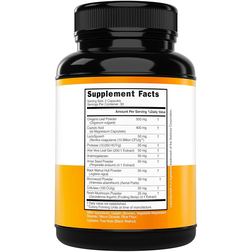 DORADO NUTRITION Candida Cleanse Detox - 60 Capsules - image 2