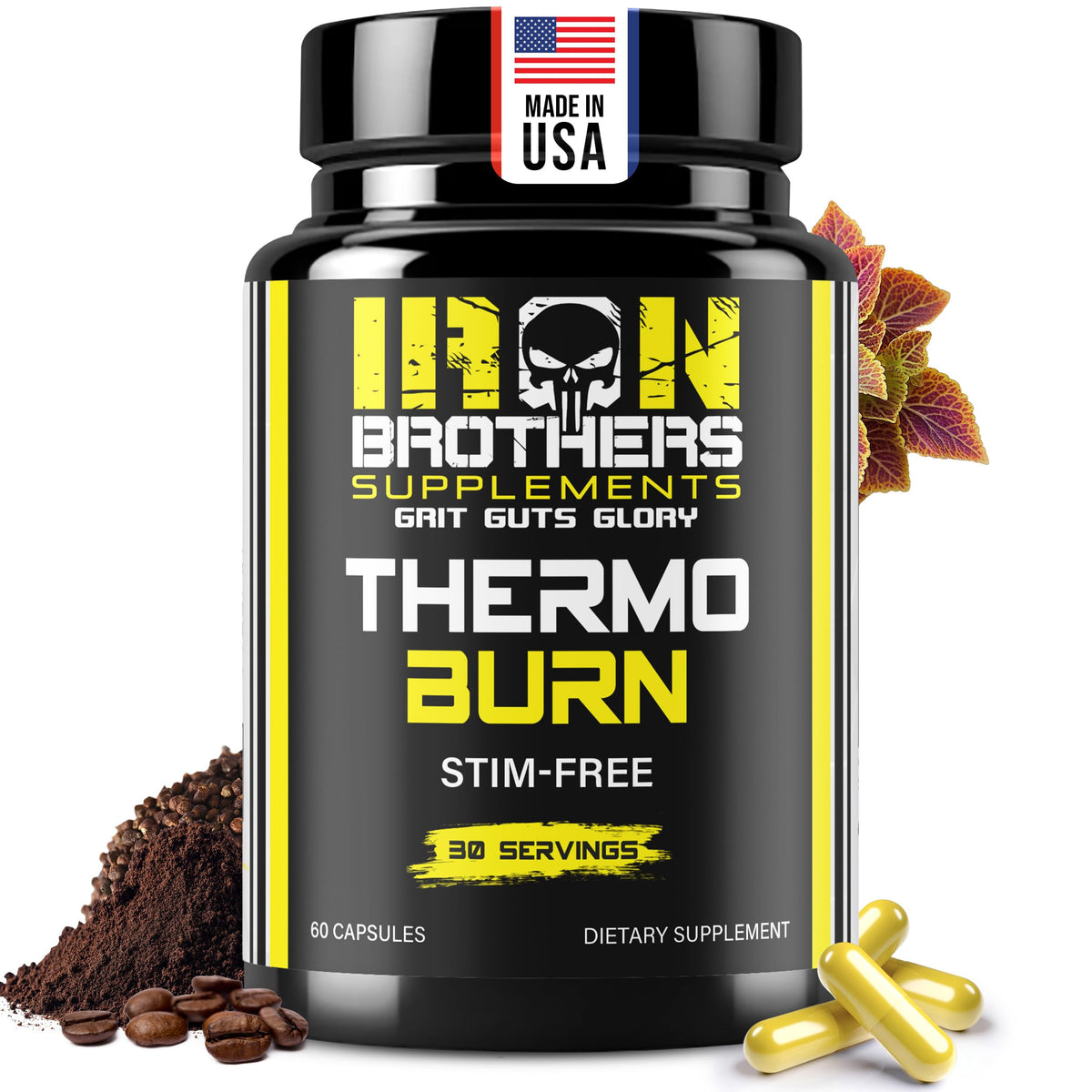 Iron Brothers Stimulant Free Fat Burner - 60 Capsules
