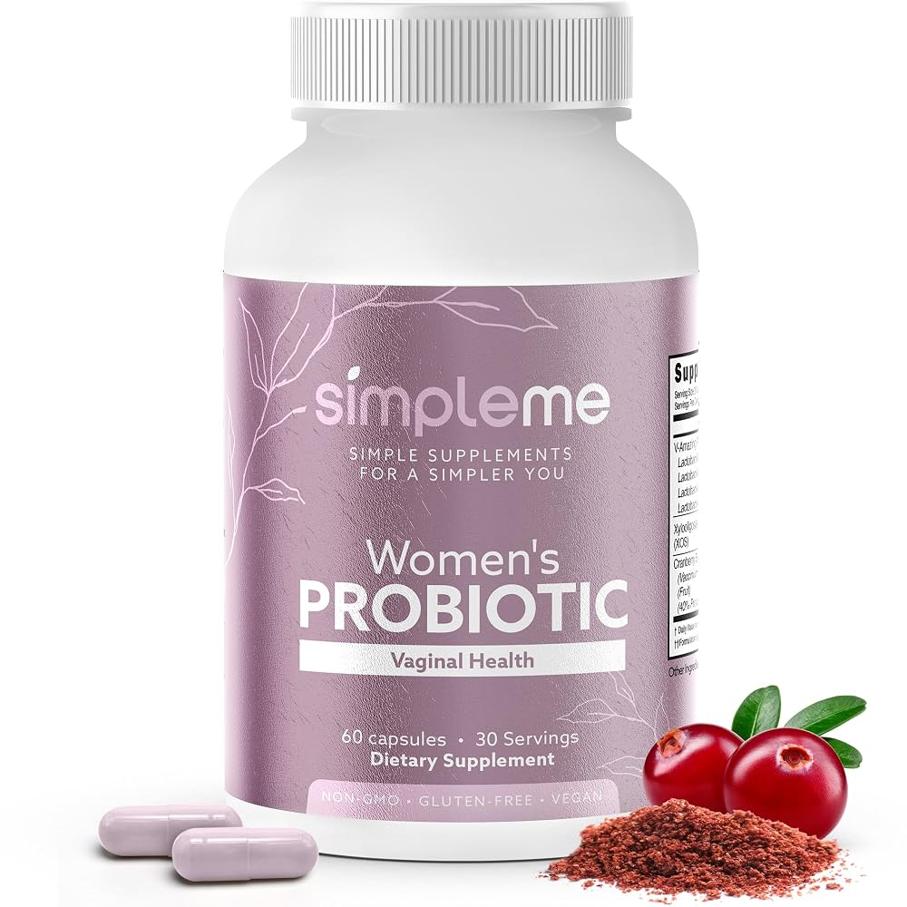 SIMPLEME Women's Probiotics with Cranberry - 60 Capsules