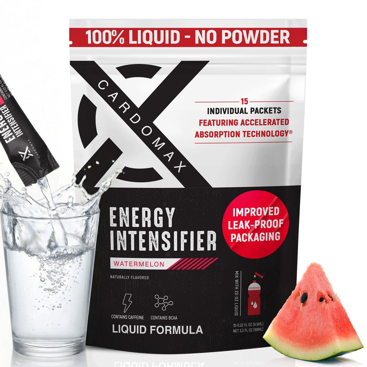 CardoMax - Energy Drink Packets - Liquid Preworkout for Men & Women