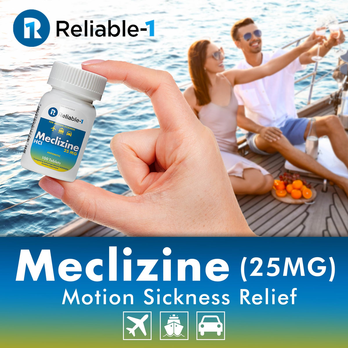 Reliable-1 Laboratories Meclizine HCL - Prevent Nausea