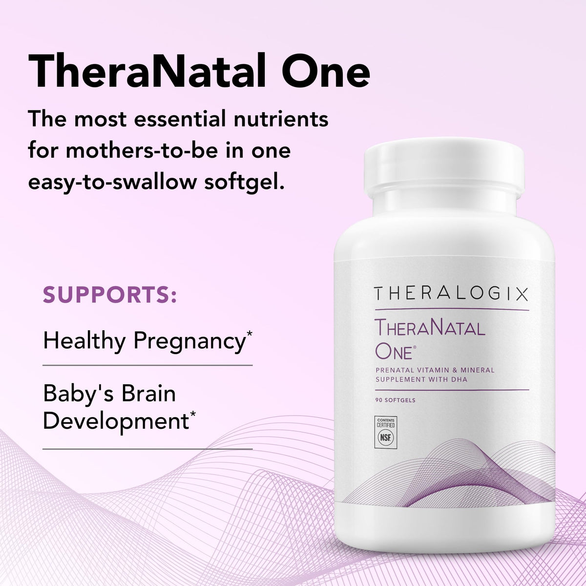 Theralogix TheraNatal One Prenatal Vitamin - 90 Softgels - image 3