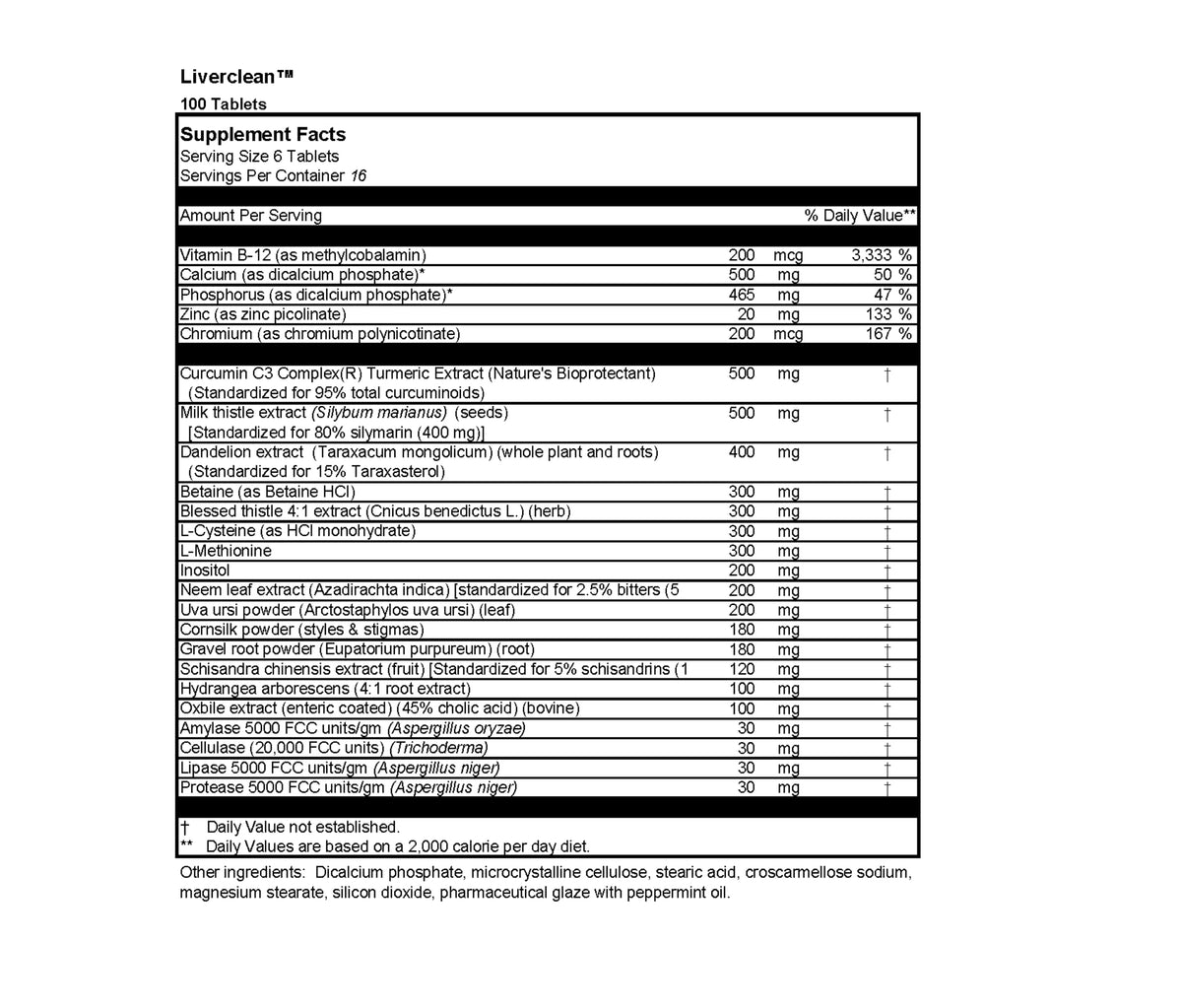 Dr. Venessa's Formulas Liverclean Liver Support - 100 Tablets - image 3