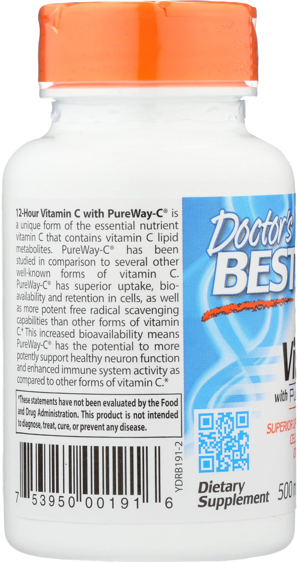 Doctor's BEST Sustained Release Vitamin C with Pureway-C - 60 Tablets - image 3