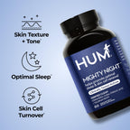 HUM Mighty Night Sleep & Skin Supplement CoQ10 & Valerian Root - 60 Softgels - image 3