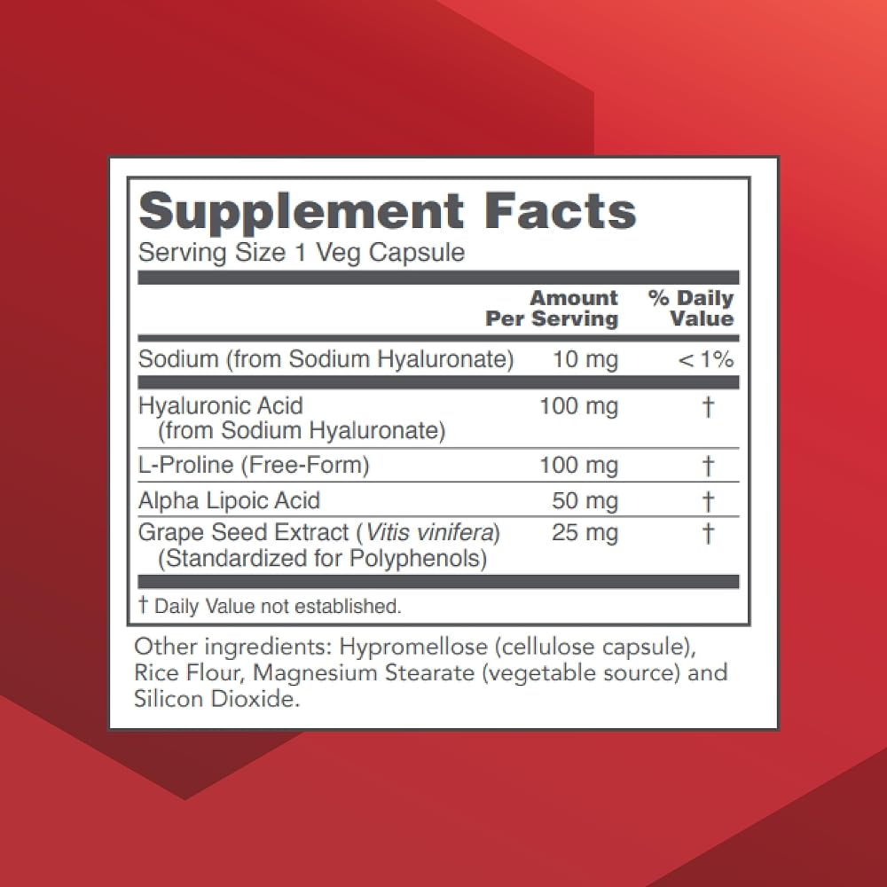 PROTOCOL FOR LIFE BALANCE Hyaluronic Acid 100 mg - 60 Vegetarian Capsules - image 2