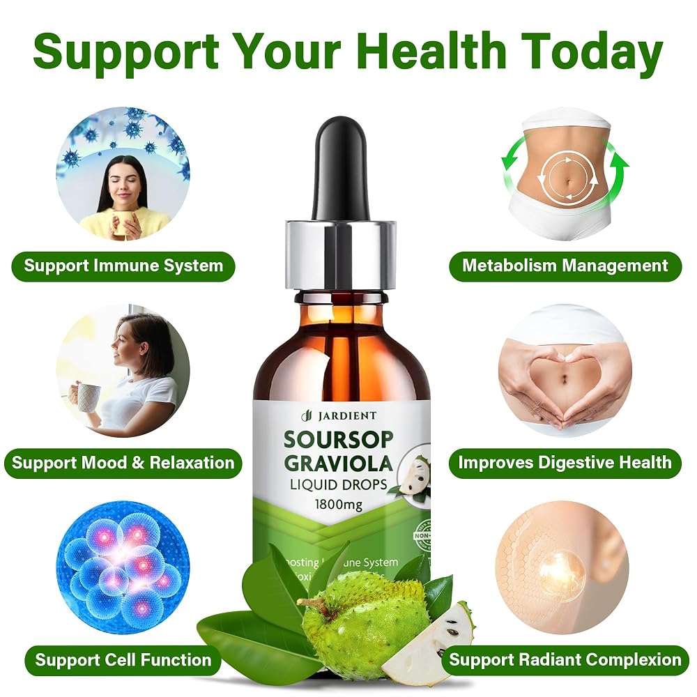 Jardient Soursop Bitters Extract Liquid Oil : Graviola Soursop