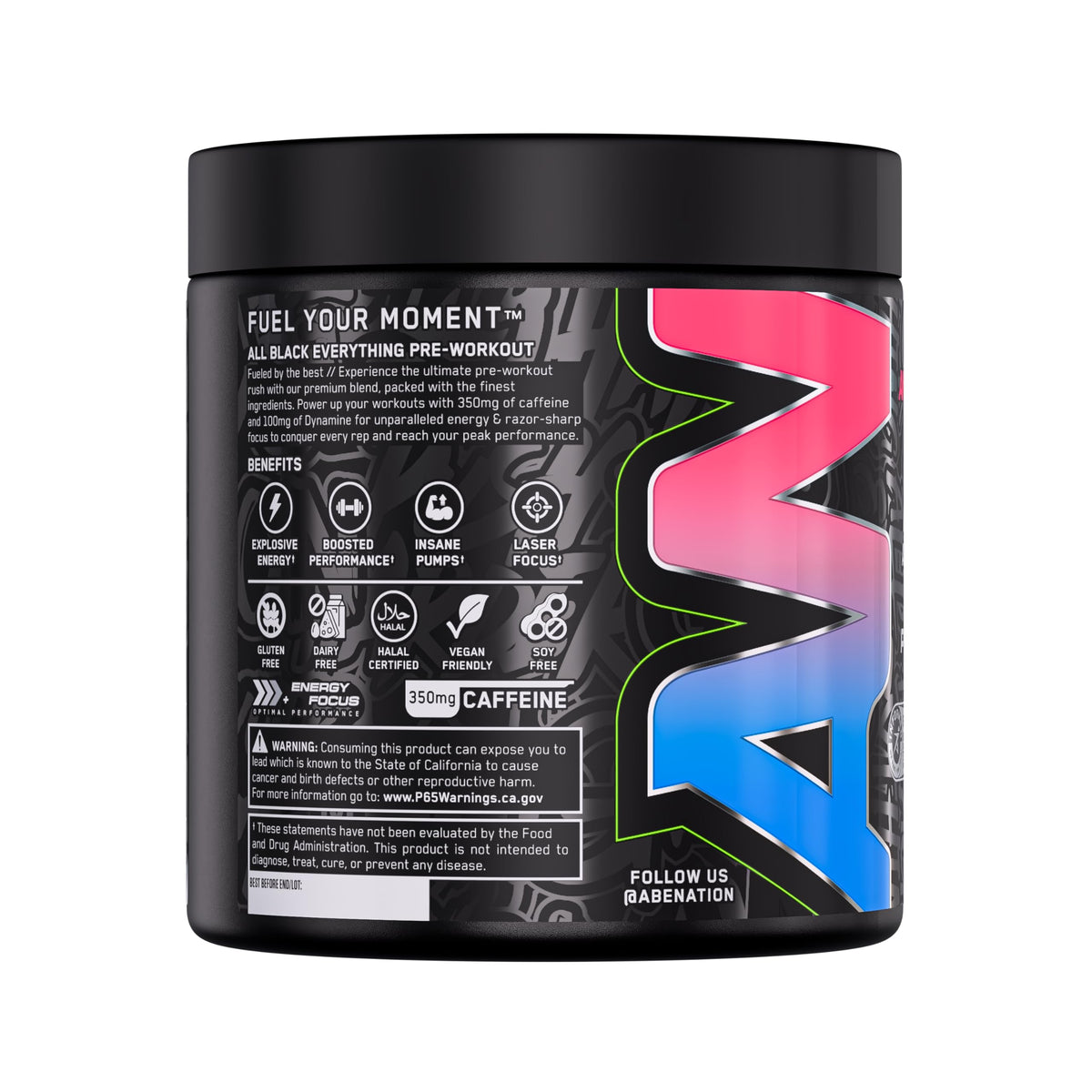 ABE all black everything All Black Everything Pre Workout Powder
