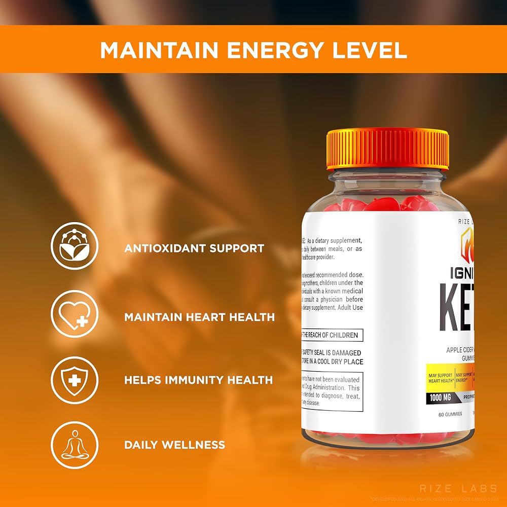 rize labs Ignite Keto ACV Gummies for Weight Loss - 60 Gummies - image 7