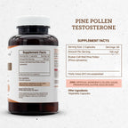 Secrets of the Tribe Pine Pollen Testosterone - 120 Vegetarian Capsules - image 3