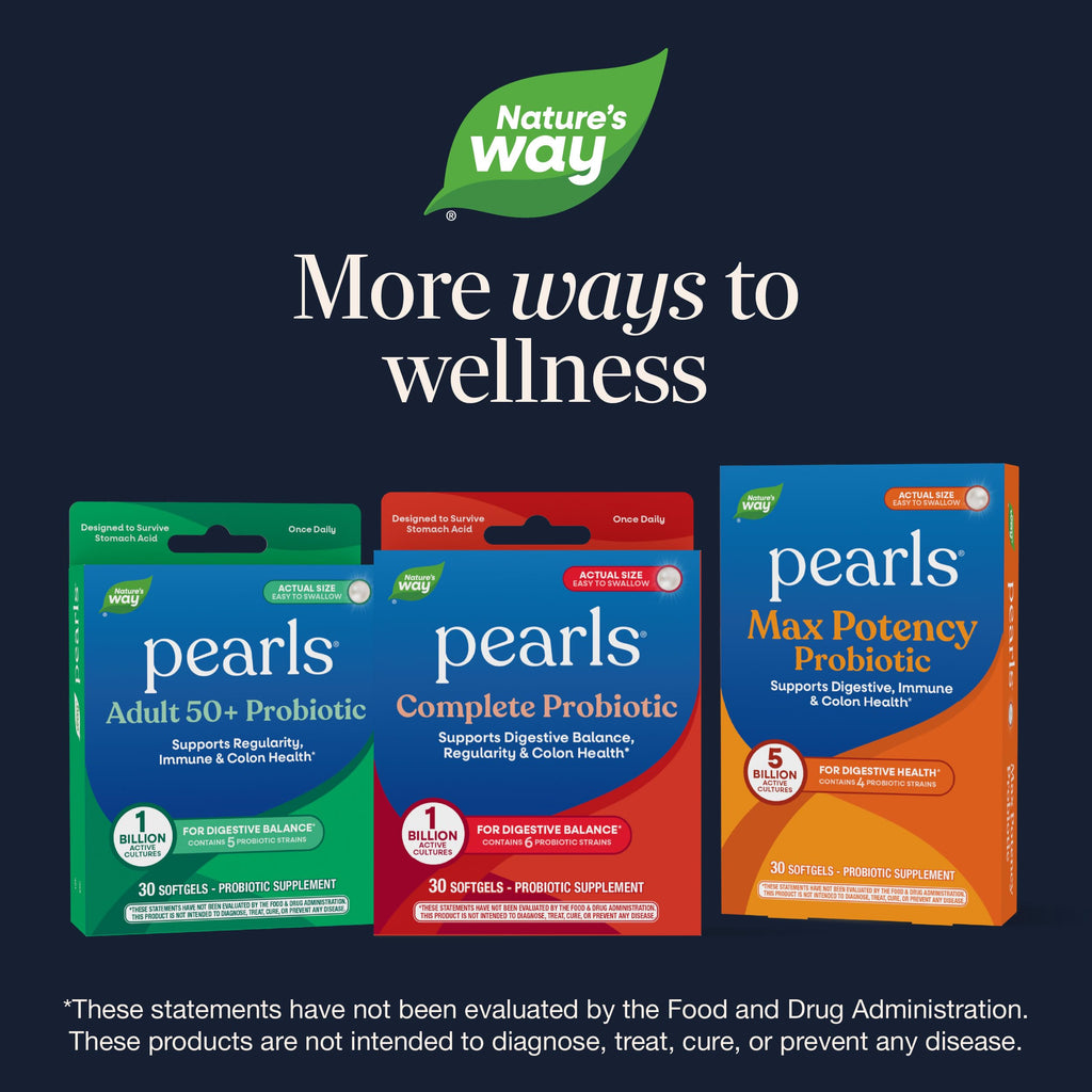 Nature's Way Pearls Complete Probiotic Softgels 1 Billion CFU - 30 Softgels - image 8