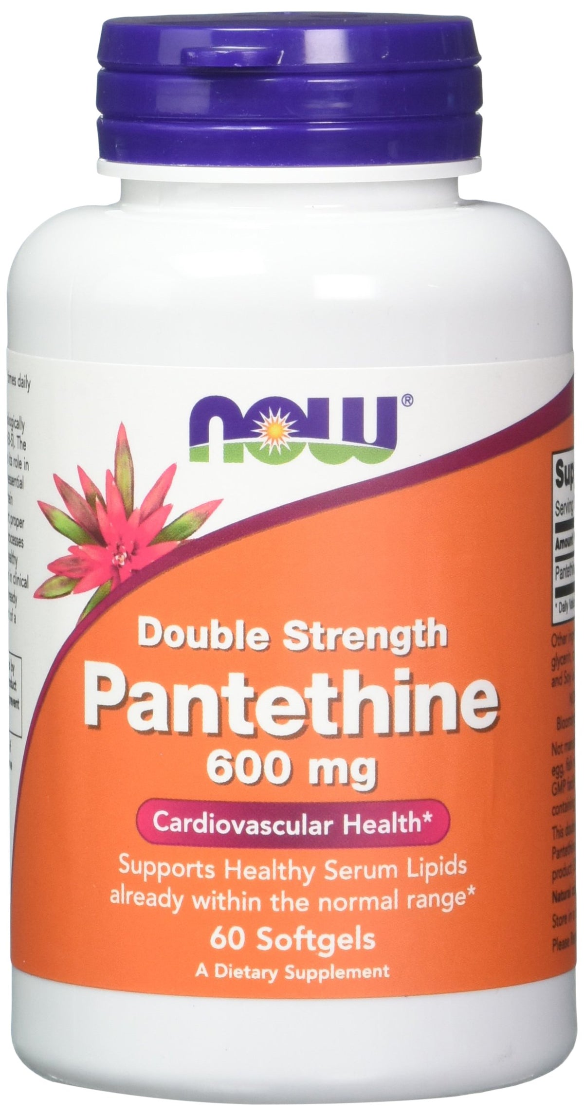 NOW Foods Pantethine 600 mg - 120 Softgels