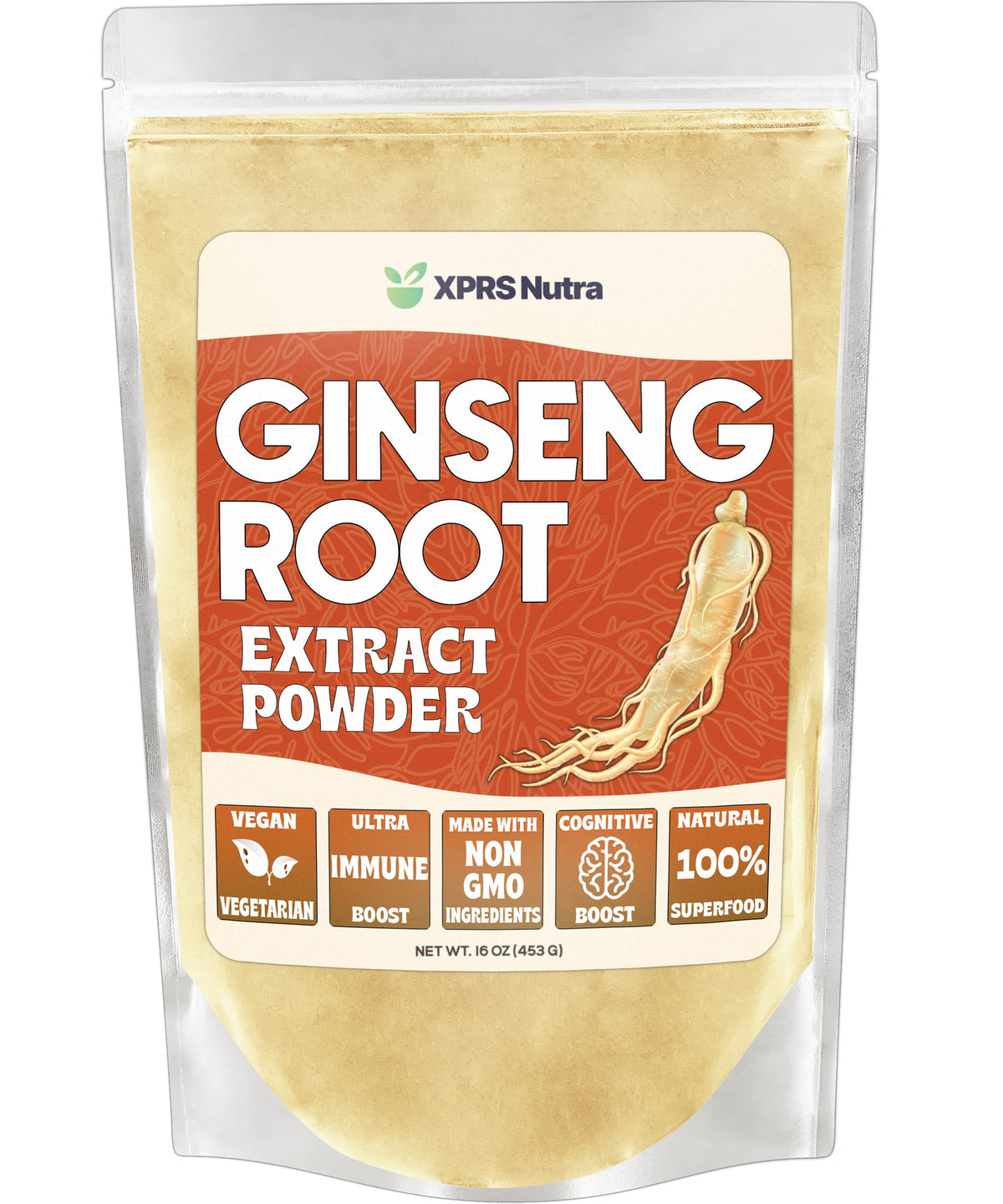 XPRS Nutra Ginseng Root Extract Powder - Ginseng Powder Supports