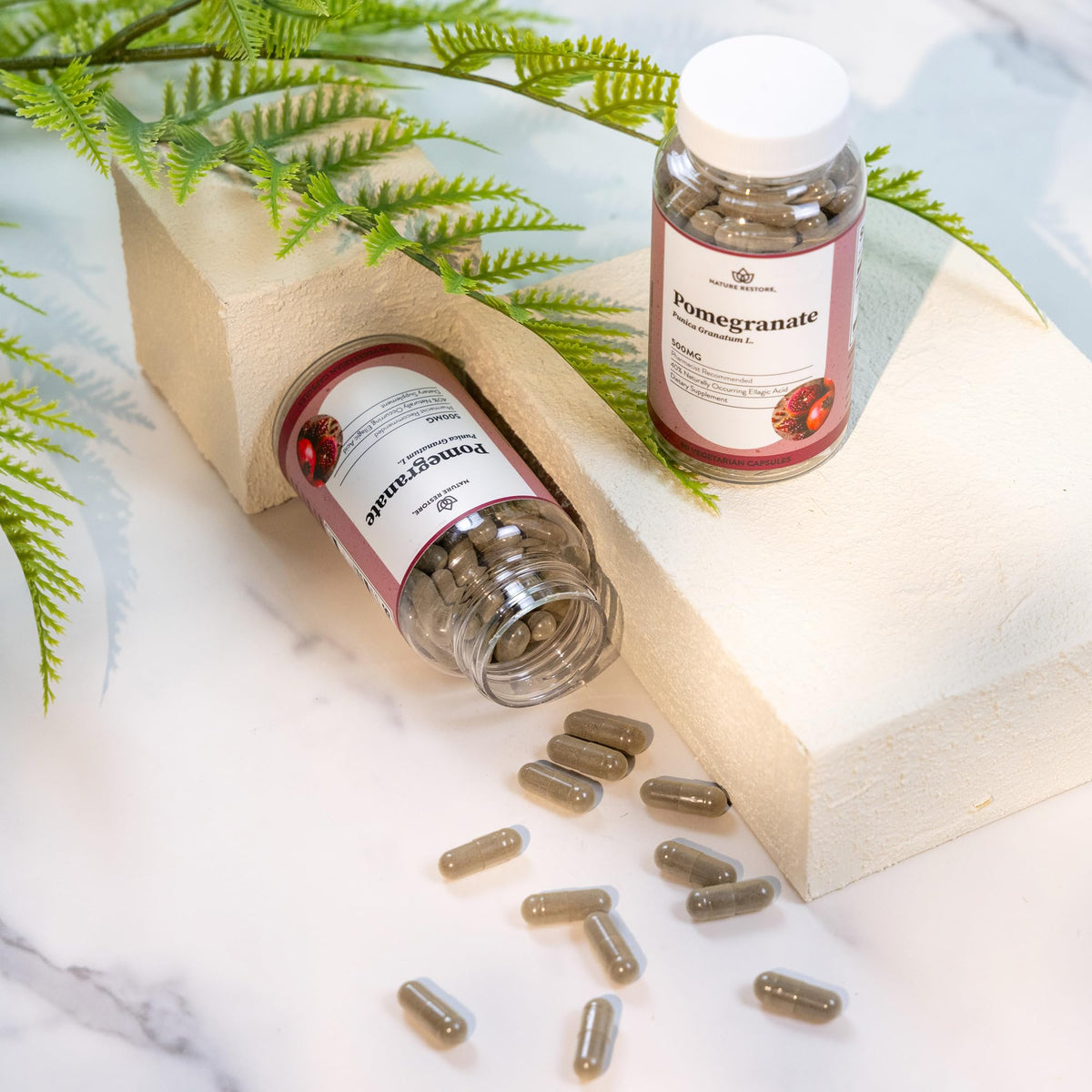 Nature Restore Pomegranate Extract Supplement 500mg - 90 Vegan Capsules - image 5