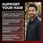 Clean Nutraceuticals Hair Growth Supplement for Men - 60 Capsules - image 2