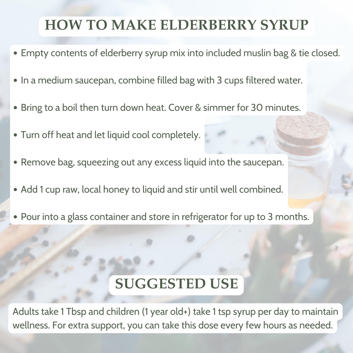 Elanen Naturals Organic Elderberry Syrup Kit - 4 oz - image 5