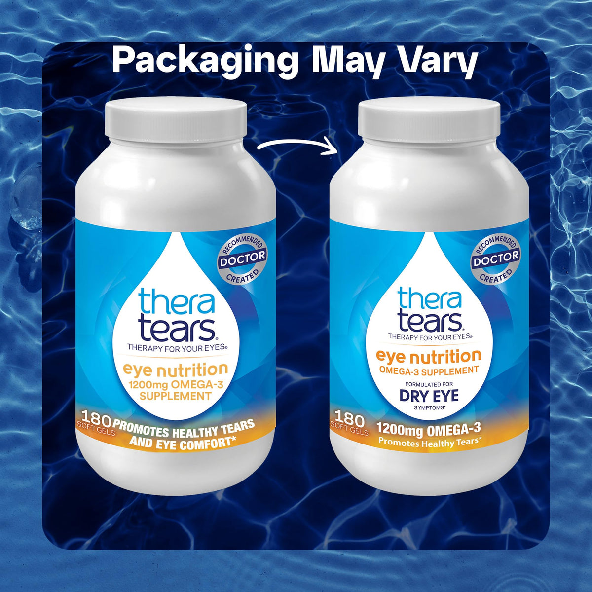 TheraTears Omega 3 Supplement for Eye Care - 180 Capsules - image 3