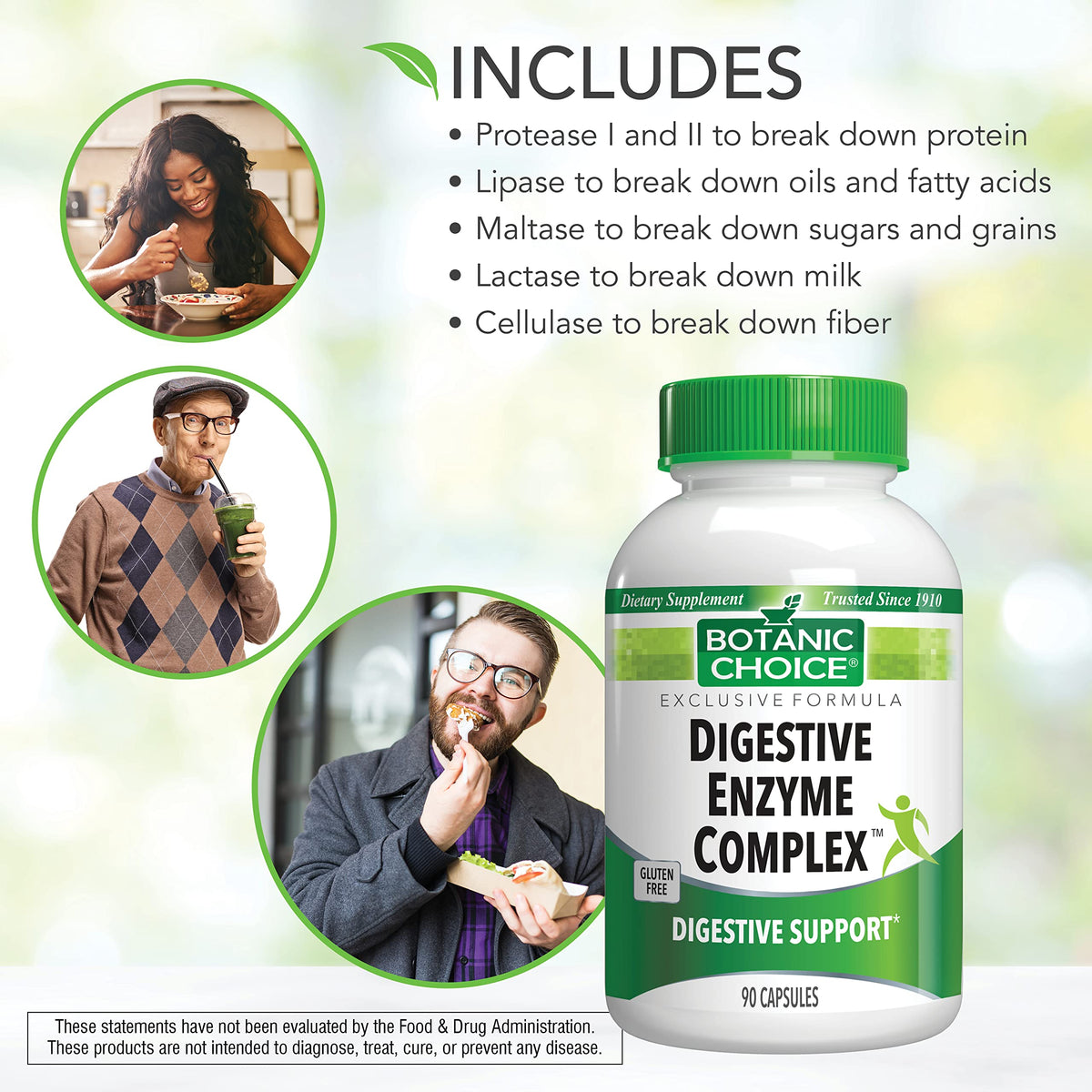 Botanic Choice Digestive Enzyme Complex - 90 Capsules - image 4