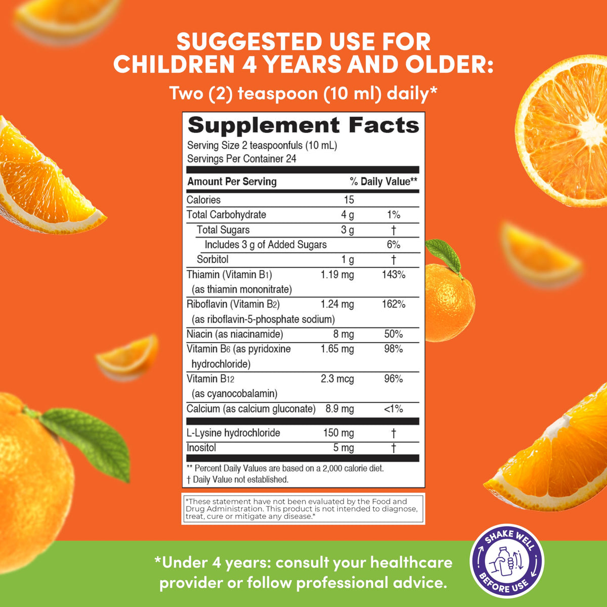 PHARMADEL GirafKids Appetite Booster for Kids with L-Lysine - 8 Fl Oz - image 2