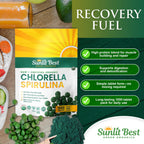 Sunlit Best Organic Chlorella Spirulina Tablets - 1000 Count - image 4